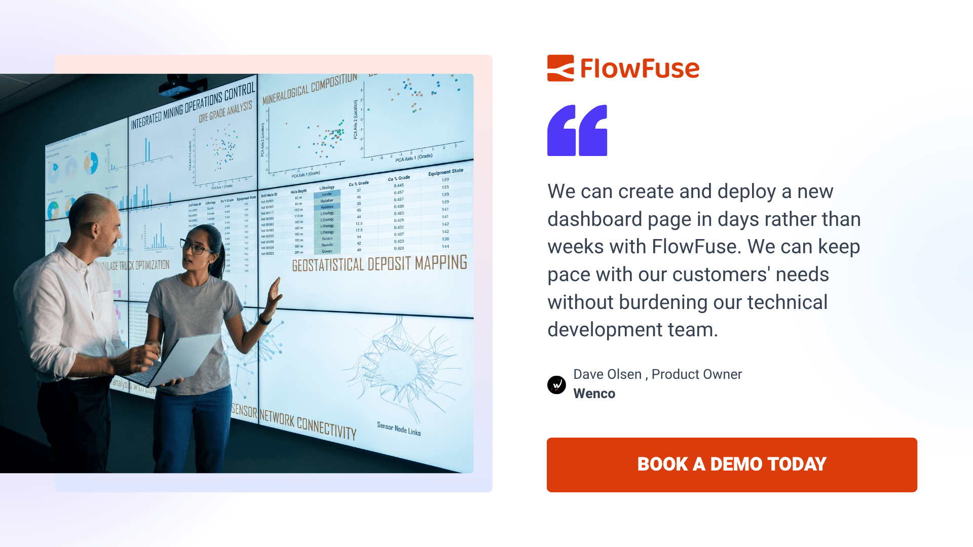 Wenco deploys new dashboard pages in days with FlowFuse - book a demo